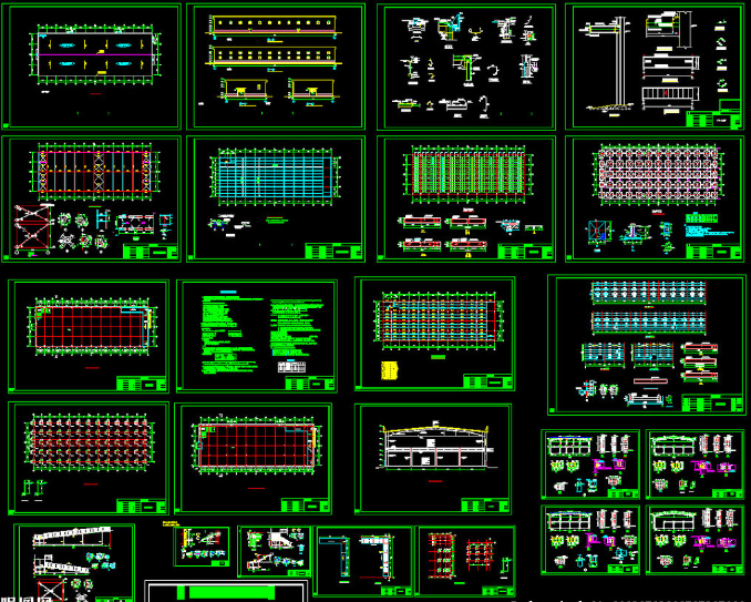 恩施二层全钢结构超市图纸