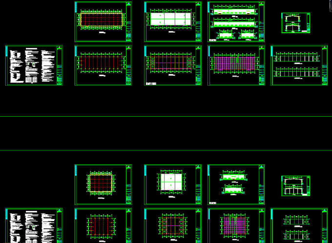 恩施钢结构厂房图纸