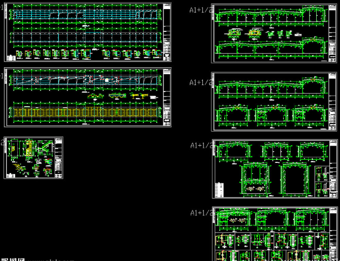 恩施钢结构厂房图纸